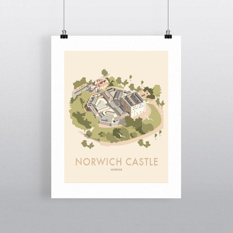 THOMPSON608: Norwich Castle Norfolk. Greeting Card 6x6