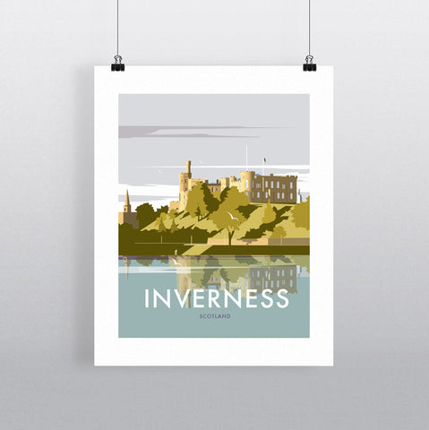 THOMPSON609: Inverness Scotland. Greeting Card 6x6
