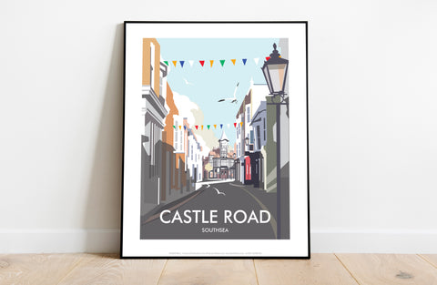 Castle Road, Southsea By Artist Dave Thompson - Art Print