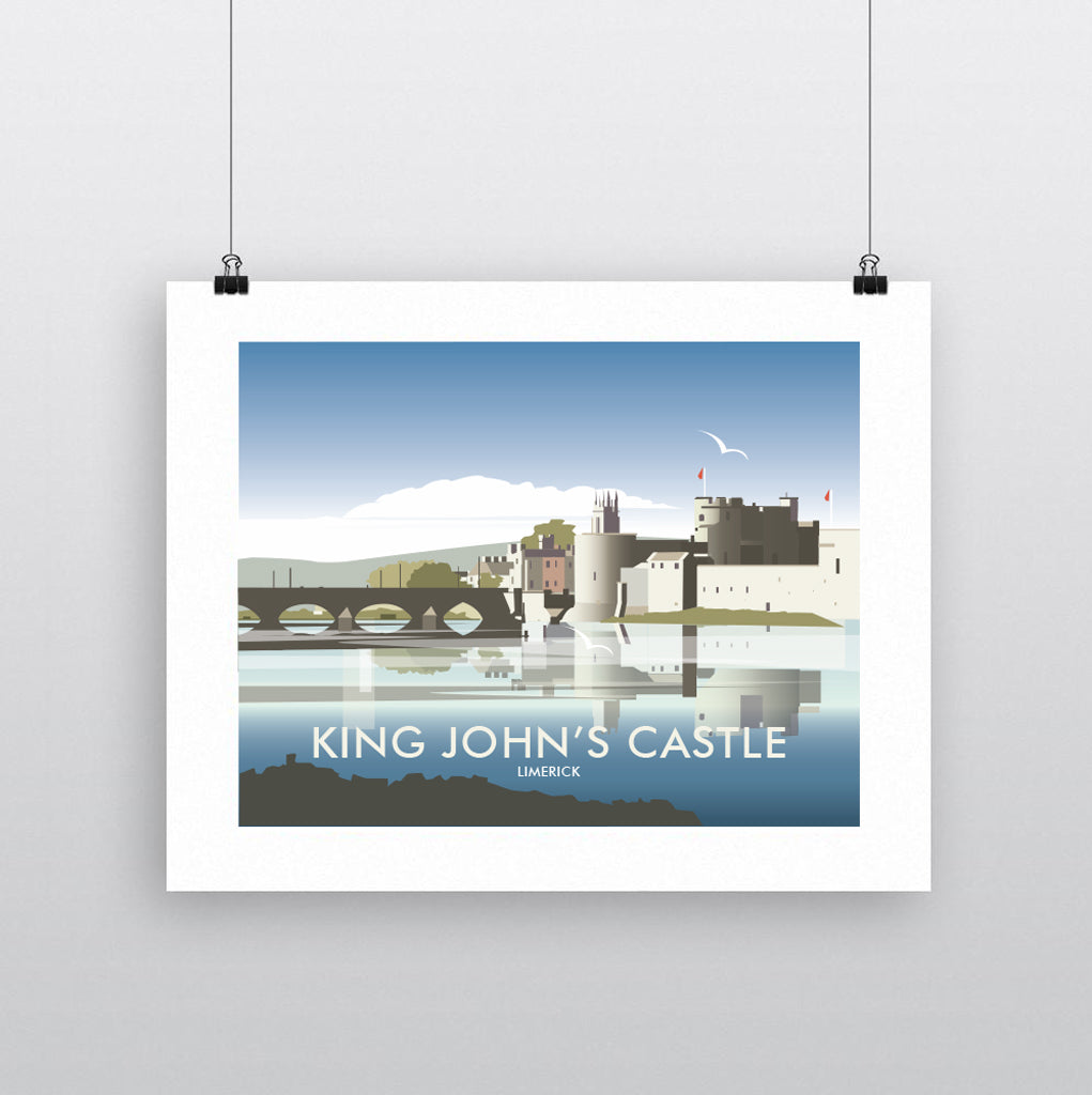 THOMPSON613: King John's Castle Limerick. Greeting Card 6x6