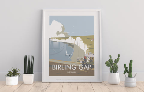 Birling Gap, East Sussex By Artist Dave Thompson Art Print