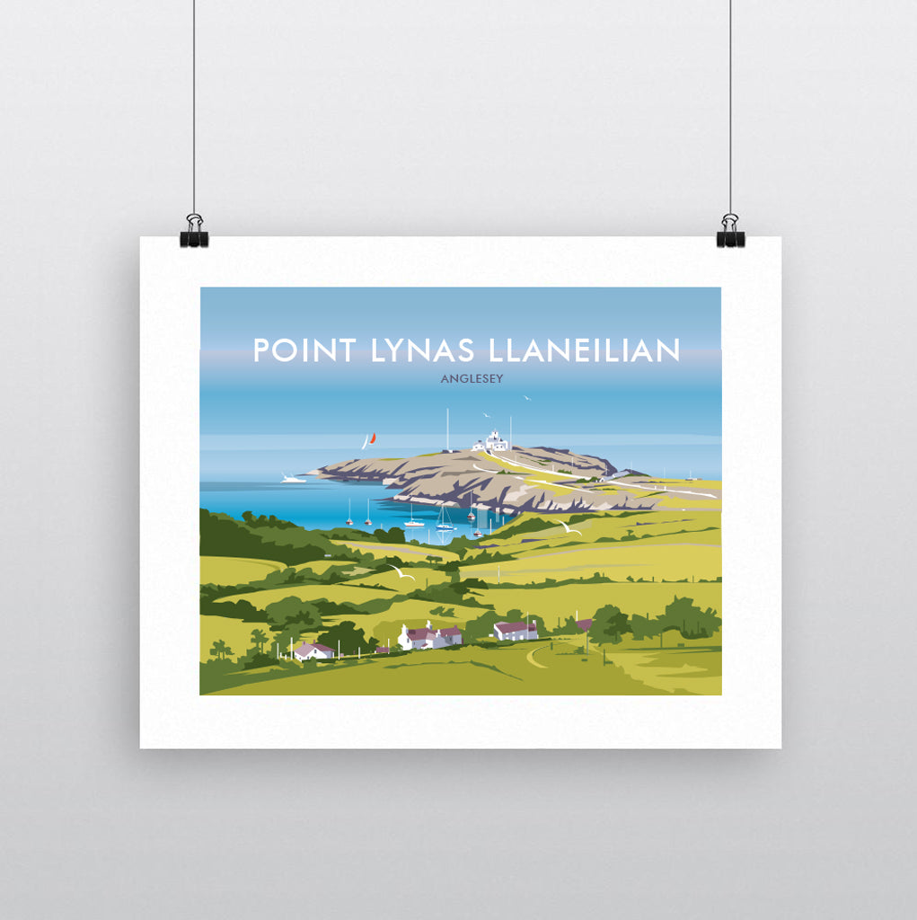 THOMPSON634: Point Lynas Llaneilian. Greeting Card 6x6