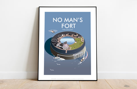 No Man's Fort, The Solent By Artist Dave Thompson Art Print