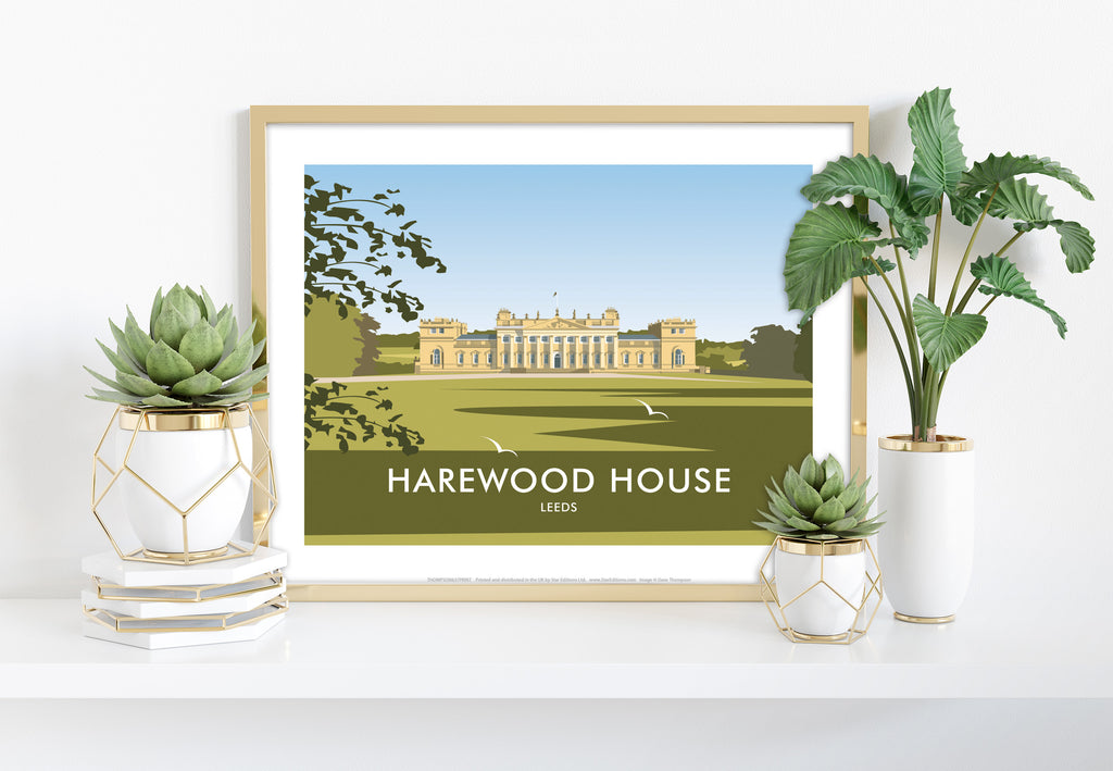 Harewood House, Leeds By Artist Dave Thompson - Art Print