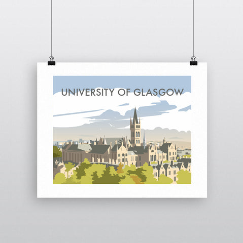 THOMPSON638: University Of Glasgow. Greeting Card 6x6