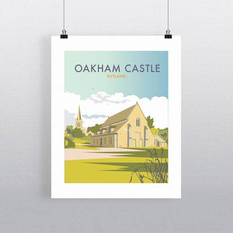 THOMPSON641: Oakham Castle Rutland. Greeting Card 6x6