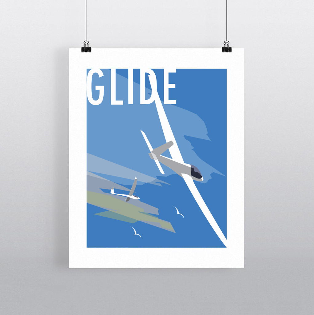 THOMPSON643: Glide. Greeting Card 6x6