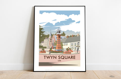 Twyn Square, Usk By Artist Dave Thompson - 11X14inch Premium Art Print