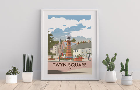Twyn Square, Usk By Artist Dave Thompson - 11X14inch Premium Art Print