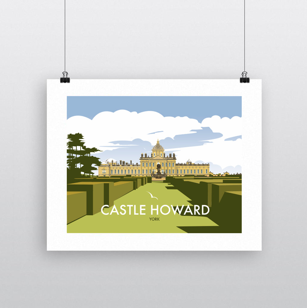 THOMPSON650: Castle Howard York (Front Facing). Greeting Card 6x6