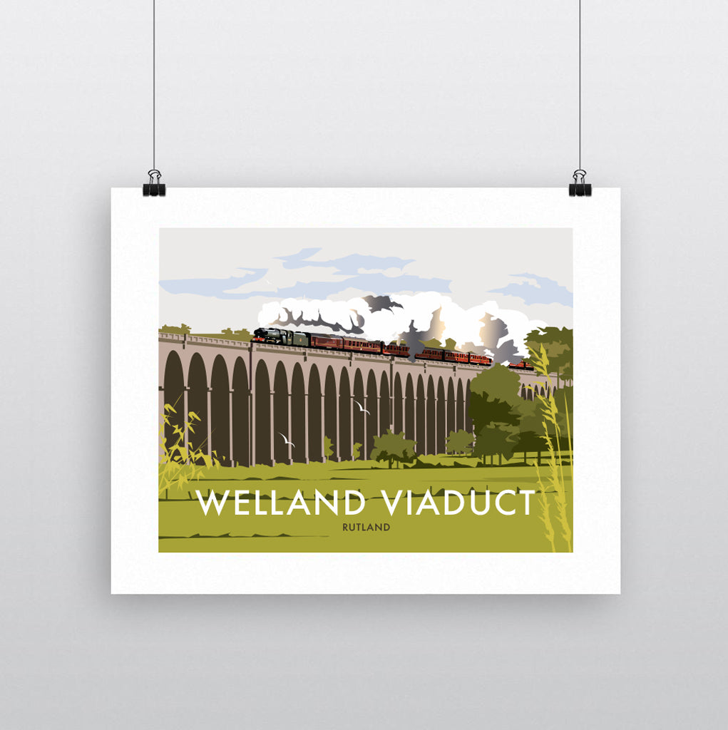 THOMPSON654: Welland Viaduct Rutland. Greeting Card 6x6
