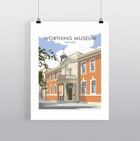 THOMPSON656: Worthing Museum West Sussex. Greeting Card 6x6