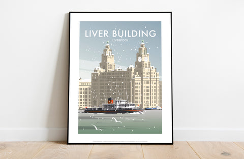 Liver Building, Liverpool By Artist Dave Thompson Art Print