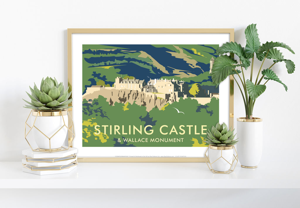 Stirling Castle & Wallace Monument - Dave Thompson Art Print