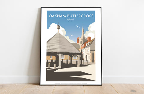 Oakham Buttercross,Rutland By Artist Dave Thompson Art Print
