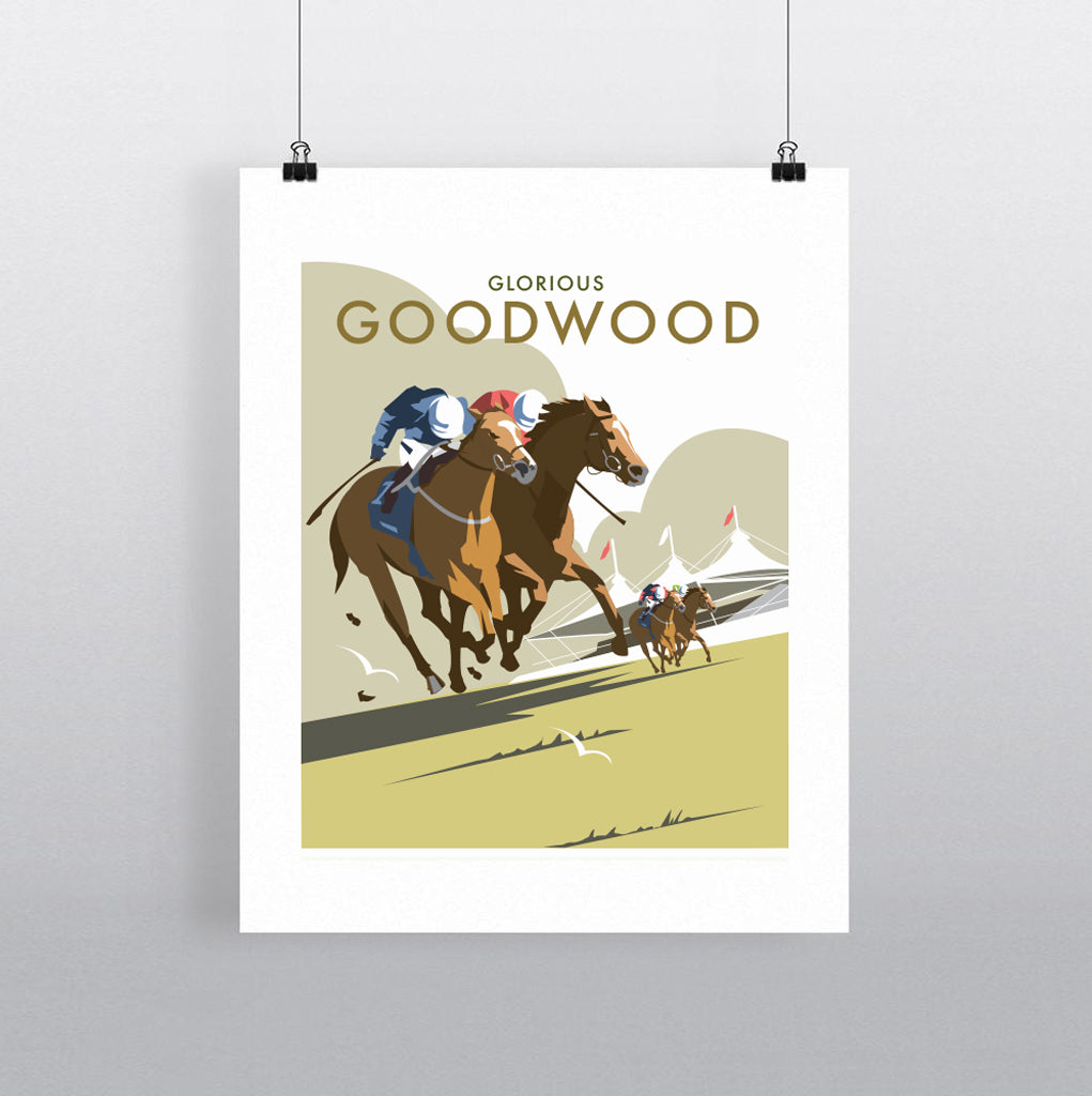 THOMPSON669: Glorious Goodwood. Greeting Card 6x6