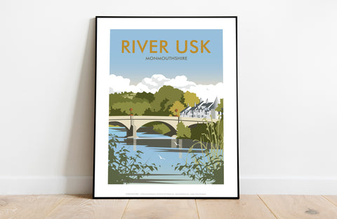 River Usk, Monmouthshire By Artist Dave Thompson Art Print
