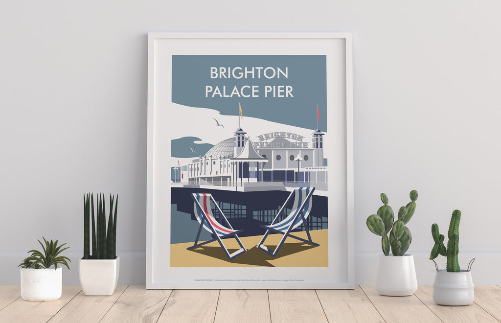 Brighton, Palace Pier By Artist Dave Thompson - Art Print