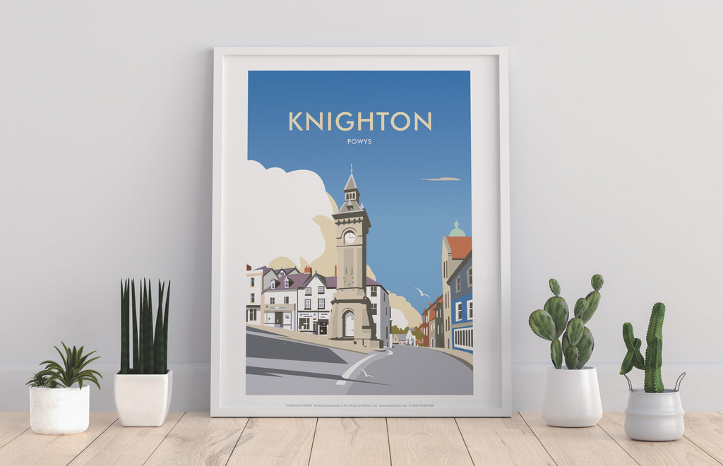 Knighton, Powys By Artist Dave Thompson - Premium Art Print