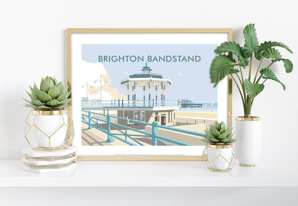 Brighton Bandstand By Artist Dave Thompson - Art Print