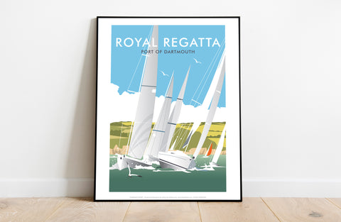 Royal Regatta, Port Of Dartmouth By Dave Thompson Art Print