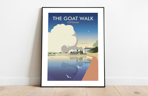 The Goat Walk, Topsham By Artist Dave Thompson - Art Print