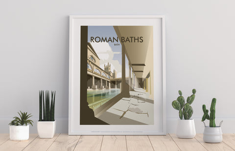 Roman Baths, Bath By Artist Dave Thompson - Art Print