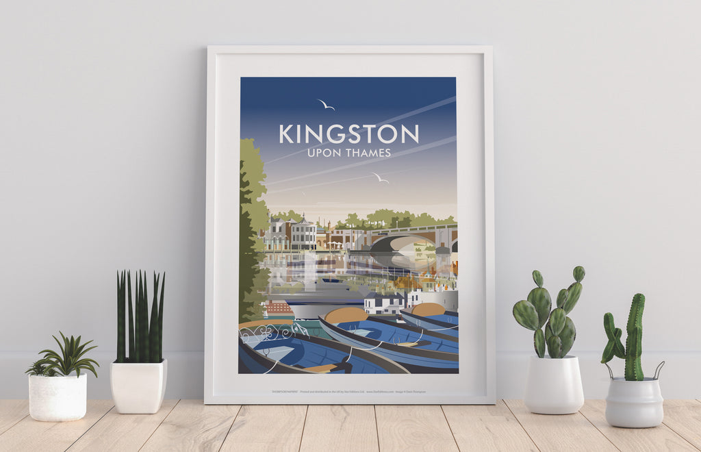 Kingston Upon Thames By Artist Dave Thompson - Art Print