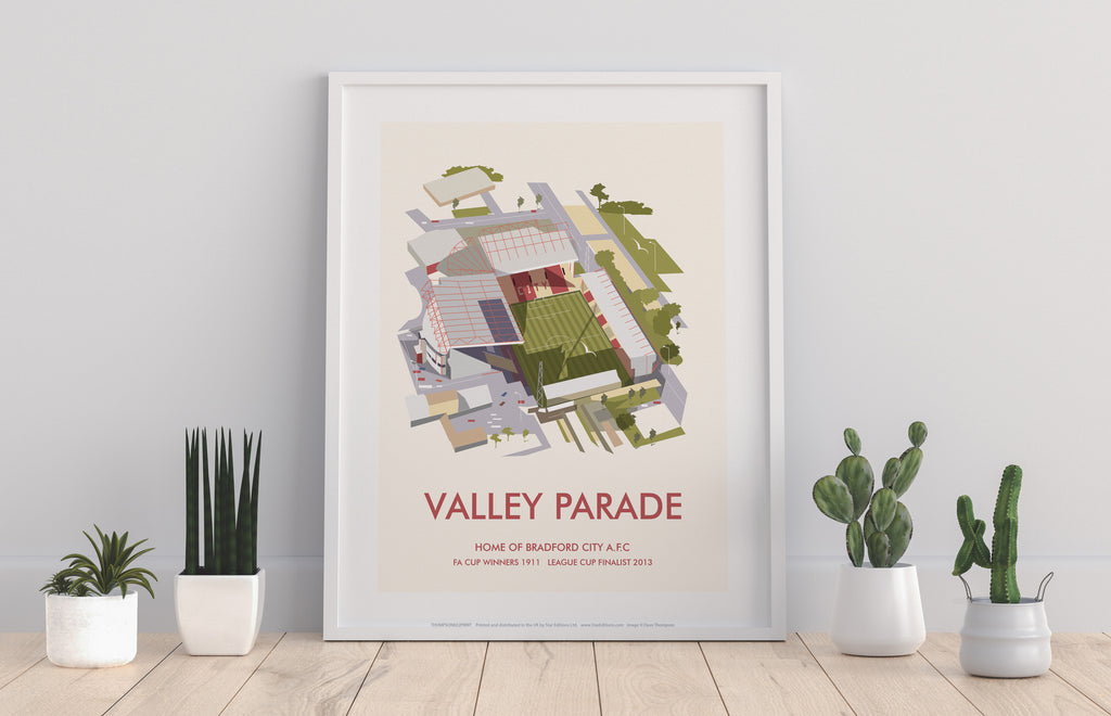 Valley Parade,Bradford City A.F.C By Dave Thompson Art Print