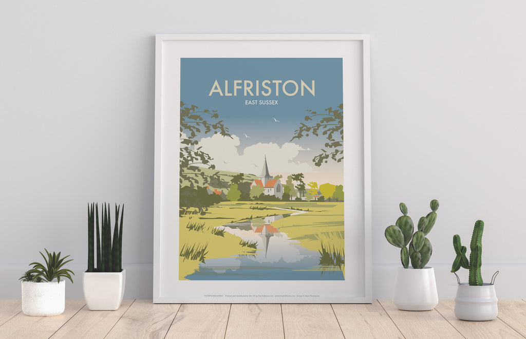 Alfriston, East Sussex By Artist Dave Thompson - Art Print