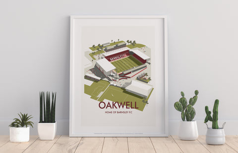 Oakwell, Barnsely F.C By Artist Dave Thompson - Art Print