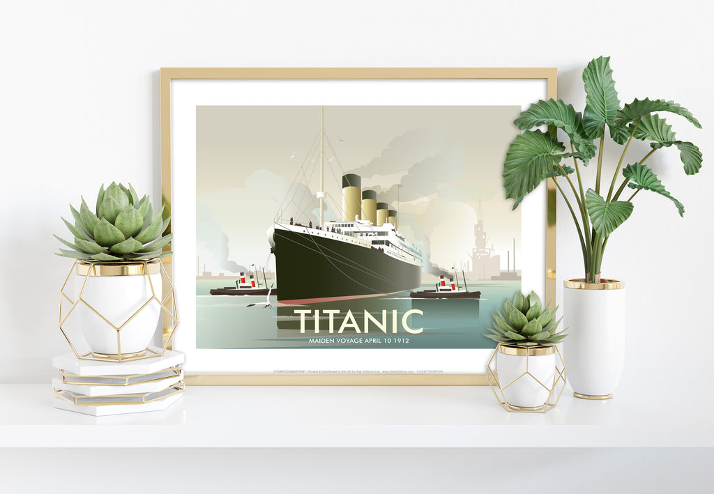 Titanic, Maiden Voyage, 10/04/1912 -Dave Thompson Art Print
