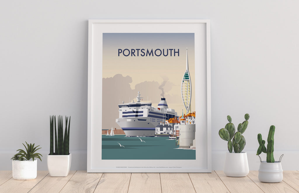 Portsmouth By Artist Dave Thompson - Premium Art Print