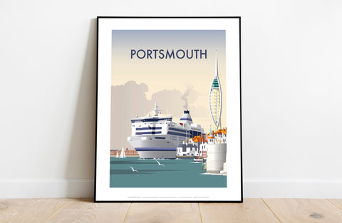 Portsmouth By Artist Dave Thompson - Premium Art Print