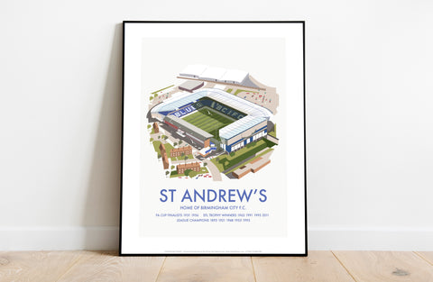 St Andrew's, Birmingham City F.C. By Dave Thompson Art Print