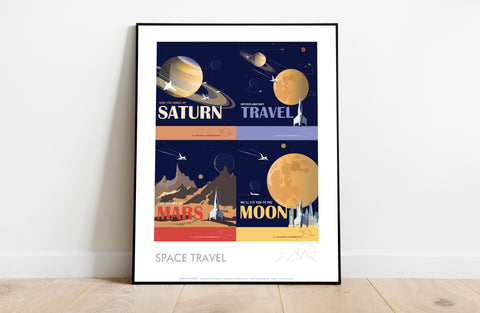 Space Travel By Artist Dave Thompson - Premium Art Print