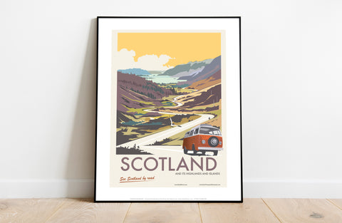 Scotland By Road 3 By Artist Dave Thompson - Art Print