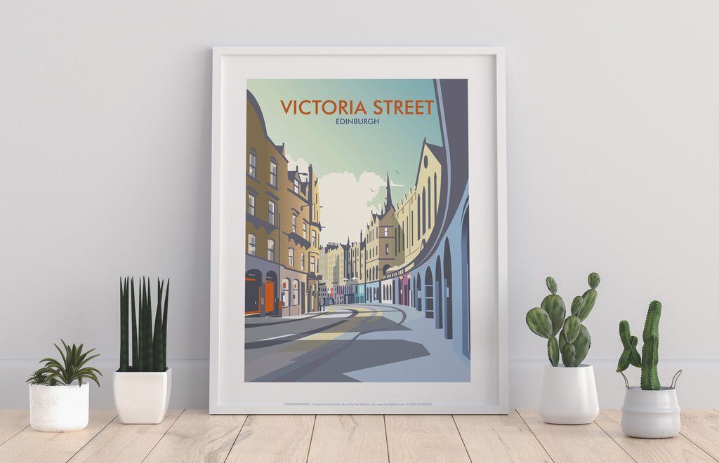 Victoria Street, Edinburgh By Artist Dave Thompson Art Print