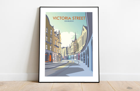 Victoria Street, Edinburgh By Artist Dave Thompson Art Print