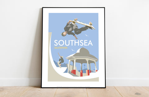 Skatepark 1 Writing By Artist Dave Thompson - Art Print