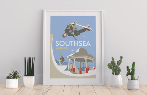 Skatepark 1 Writing By Artist Dave Thompson - Art Print
