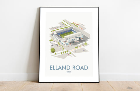 Elland Road By Artist Dave Thompson - Premium Art Print