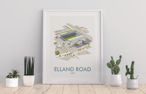 Elland Road By Artist Dave Thompson - Premium Art Print