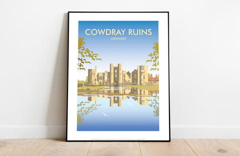 Cowdray Ruins By Artist Dave Thompson - Premium Art Print