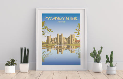 Cowdray Ruins By Artist Dave Thompson - Premium Art Print