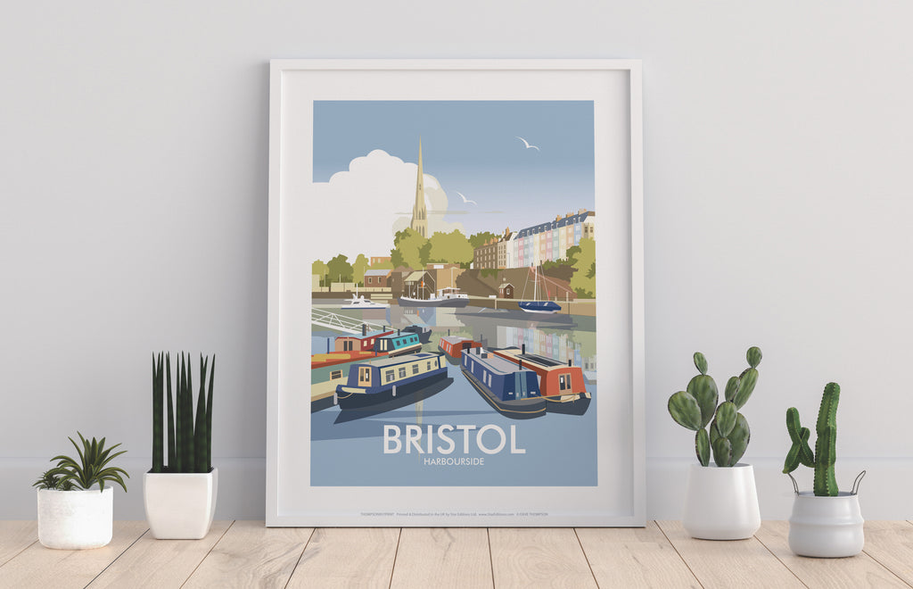 Bristol, Harbourside By Artist Dave Thompson - Art Print