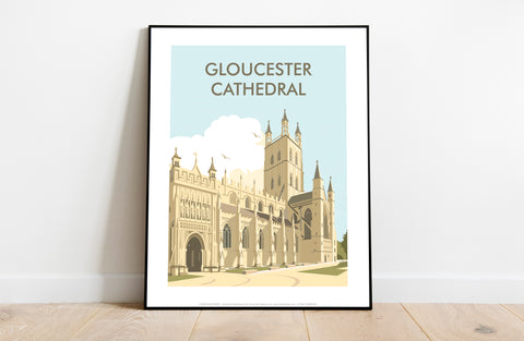 Gloucester Cathedral By Artist Dave Thompson - Art Print