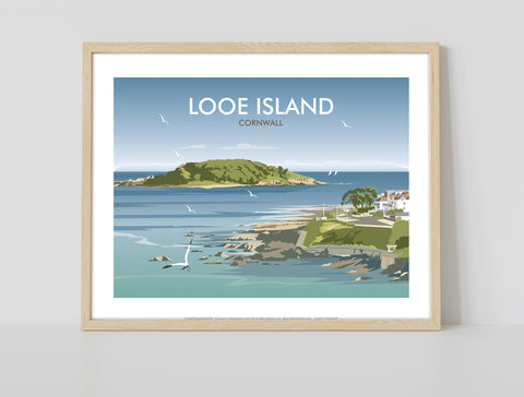 Looe Island By Artist Dave Thompson - Premium Art Print