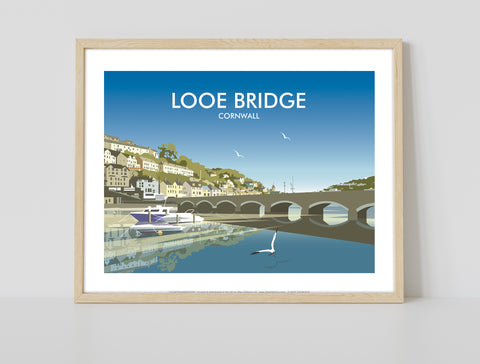 Looe Bridge By Artist Dave Thompson - Premium Art Print