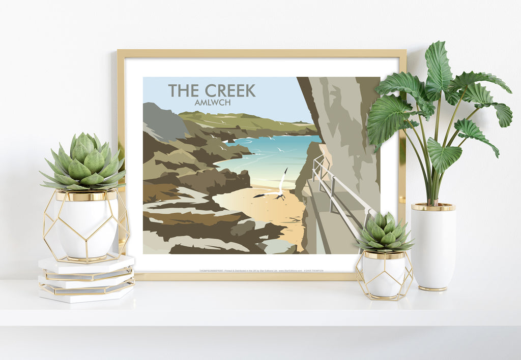 The Creek By Artist Dave Thompson - 11X14inch Premium Art Print